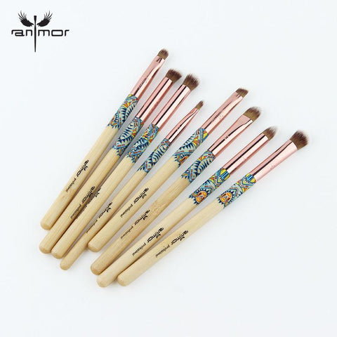 Image of 8pcs Bamboo Make Up Brush Set