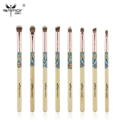 Image of 8pcs Bamboo Make Up Brush Set