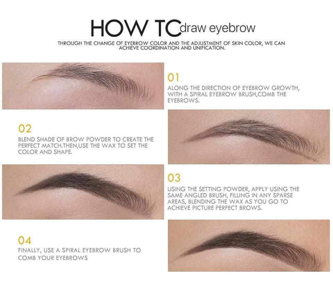Image of 2 in 1 Brown Eye Brow Gel Lasting