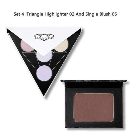 Image of Triangle Highlighter&Bronzer Makeup Set