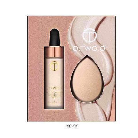 Image of 2 Colors Premium Quality Matte Foundation With Sponge