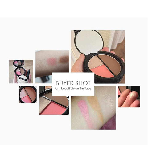 Image of 3 Colors Bronzers & Highlighters Powder