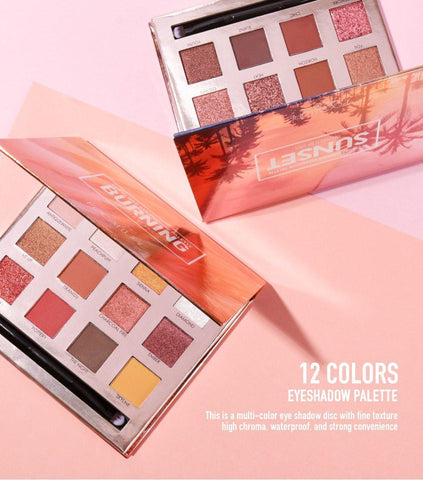 Image of SUNSET/BURNING Eyeshadow Palette 12 Colors