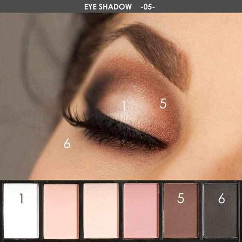 Image of 6 Colors Eyeshadow Smokey