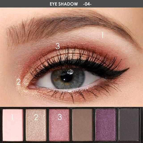 Image of 6 Colors Eyeshadow Smokey