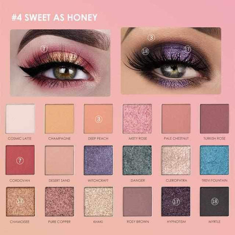 Image of SWEET AS HONEY Glitter Eyeshadow Palettes
